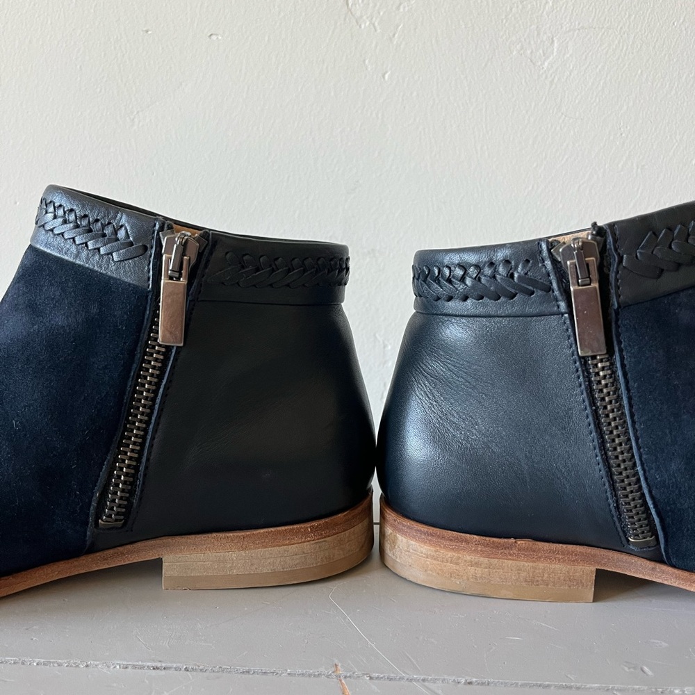 Comptoir Des Cotonniers Women’s Navy Suede/Leather Ankle Boots - 38EU/8US - Picture 7 of 11